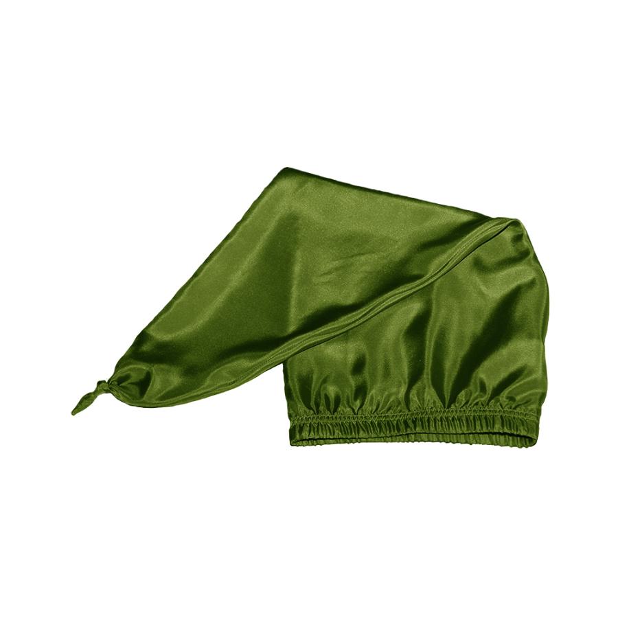 Lotus - hodvábna čiapka na spanie, zelená