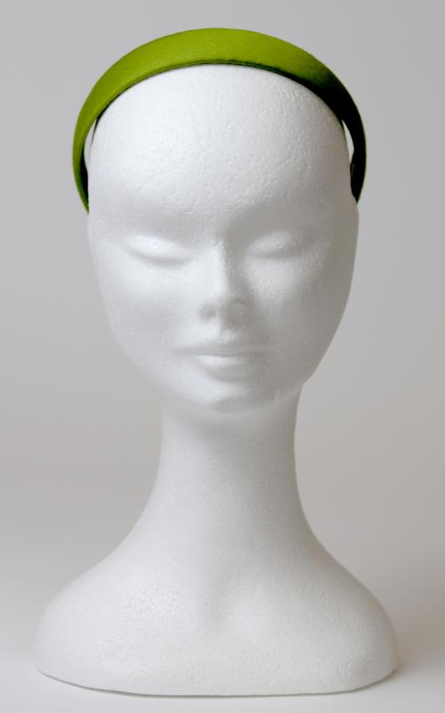 Bavlnená čelenka - olivovo zelená