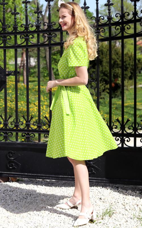 Colette - košeľové šaty zelené