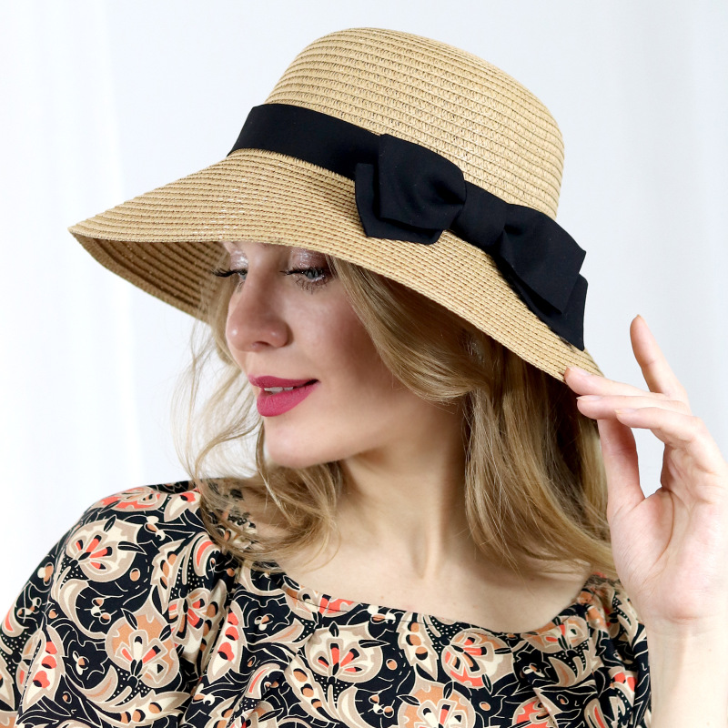 Ethel - hnedý klobúk s mašľou 1