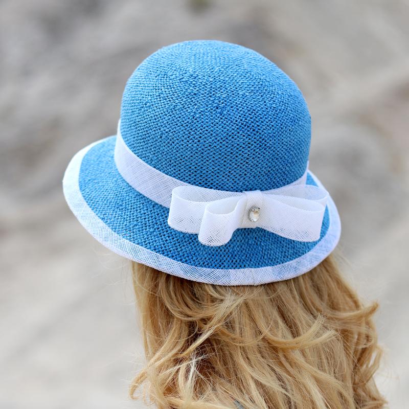 Effi - modrý cloche klobúk