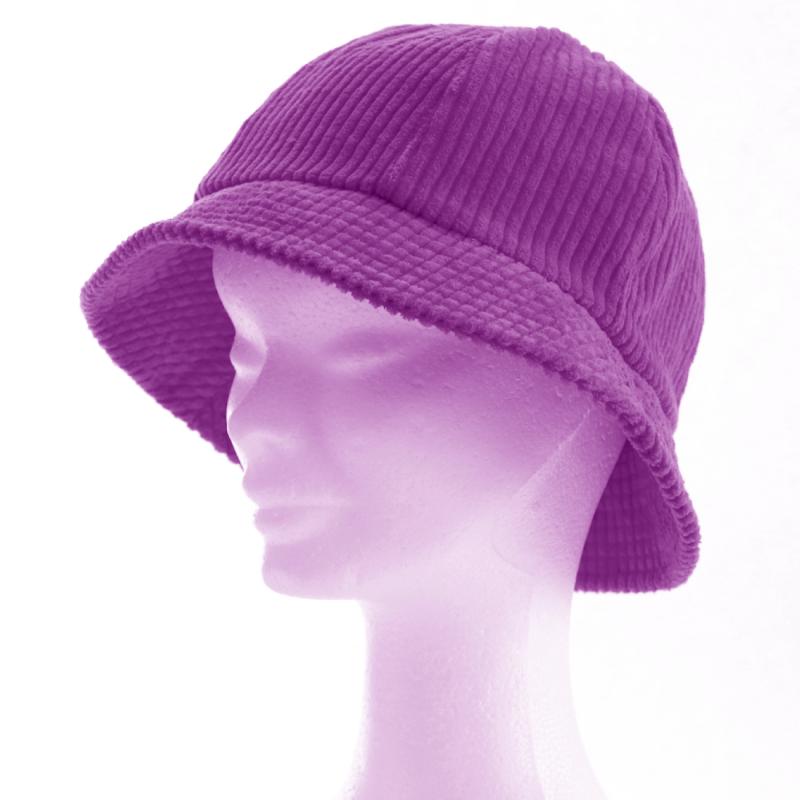 Menčestrový klobúčik - fialový