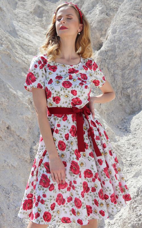 Poppy - letné šaty s vlčími makmi