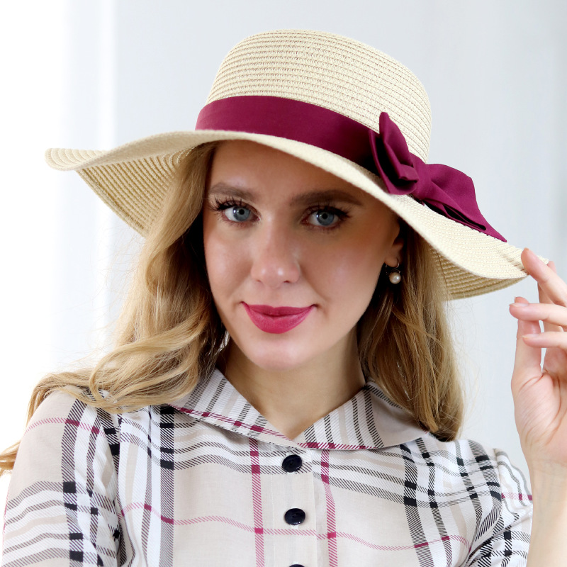 Polly - béžový klobúk s výberom stuhy