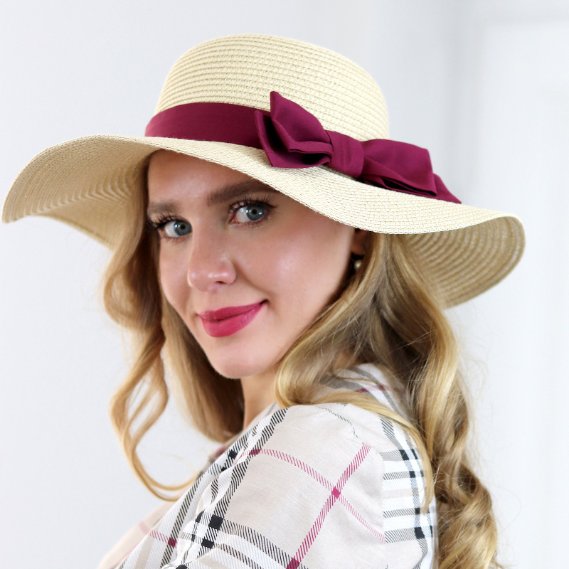 Polly - béžový klobúk s výberom stuhy 1