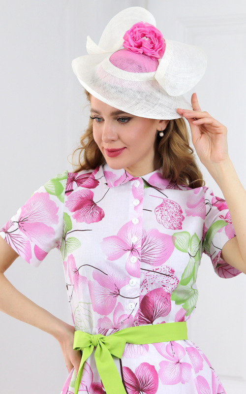 Leona - košeľové šaty s florálnym motívom 8