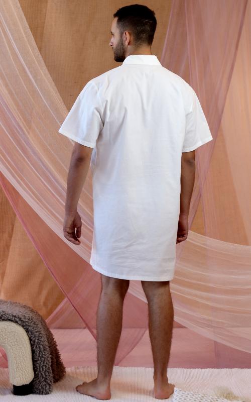 Frank - flanelová nočná košeľa z bio bavlny