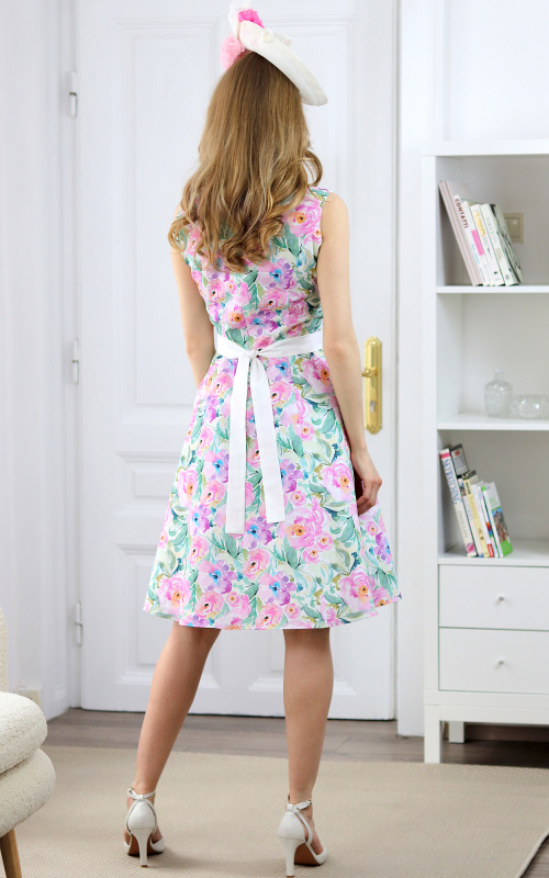 Emily - letné kvetované princesové šaty 4