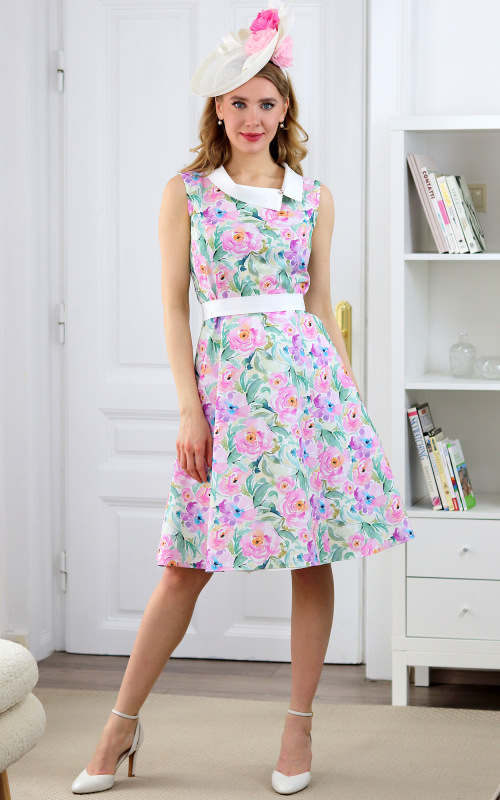 Emily - letné kvetované princesové šaty 1