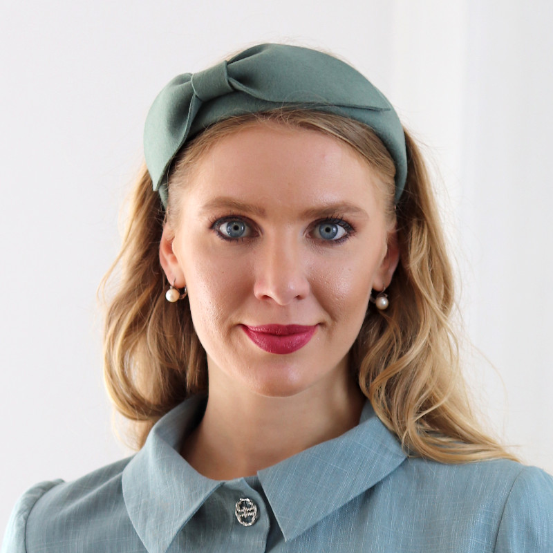 Beatrice - mintová čelenka