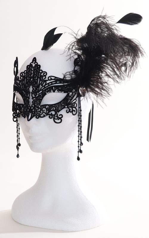 Benátska maska s perím