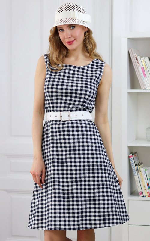 Bonnie - letné bavlnené šaty s tkanou štruktúrou