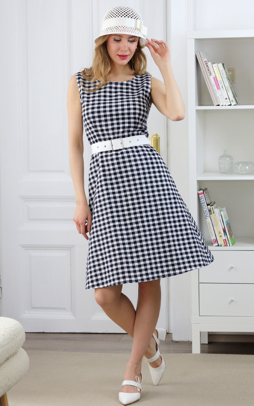 Bonnie - letné bavlnené šaty s tkanou štruktúrou 2