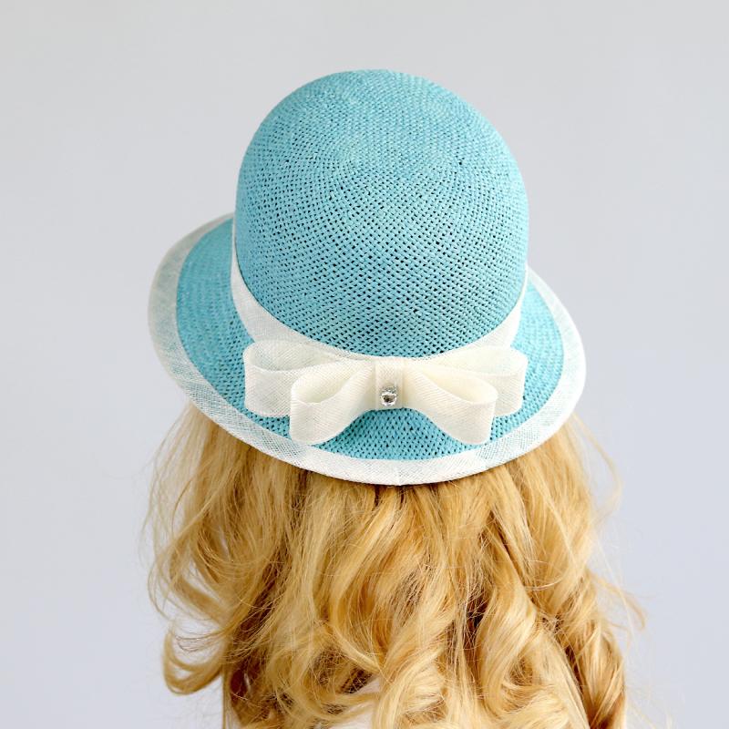 Effi - azúrovo modrý cloche klobúk