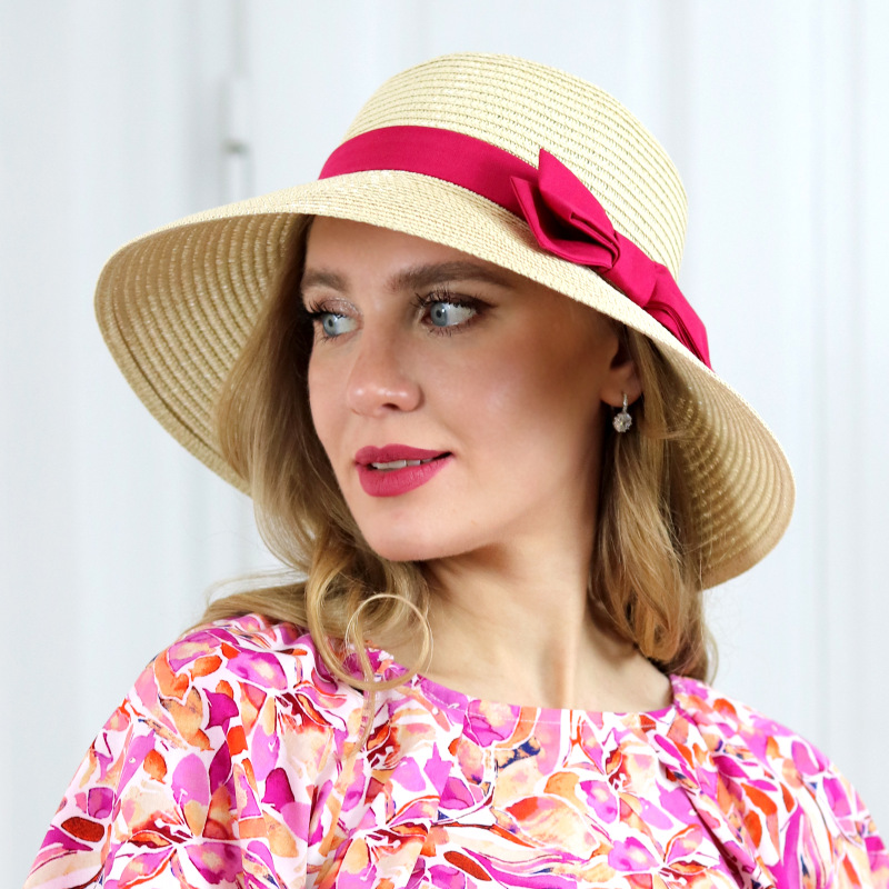 Ethel - béžový klobúk s mašľou 1