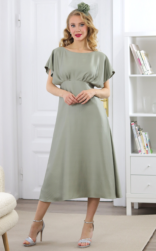 Brigitte - A-line midi dress, spolocenske saty