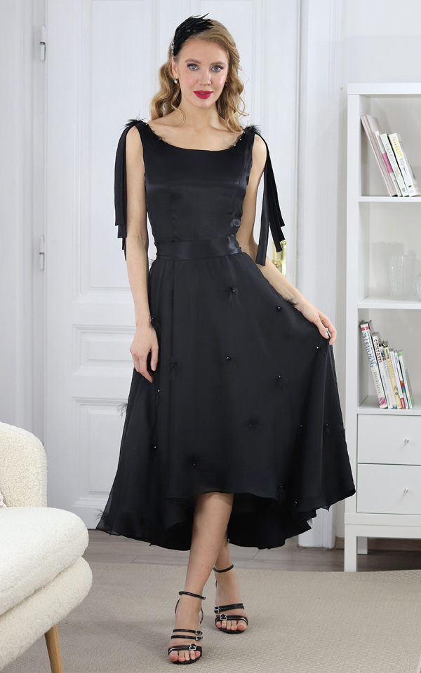 Chelsea - hodvabne spolocenske saty